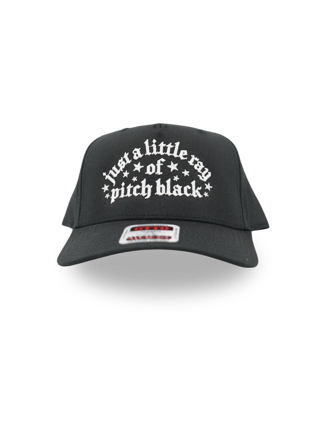 Just a Little Ray of Pitch Black Embroidered Hat