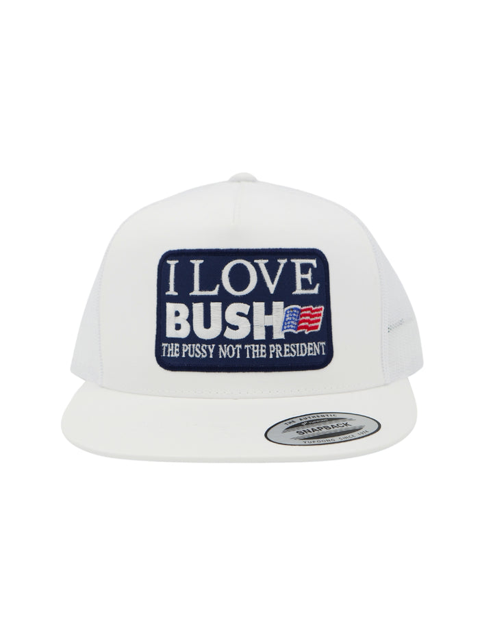 I Love Bush Trucker Hat | Funny Men's Bold Cap