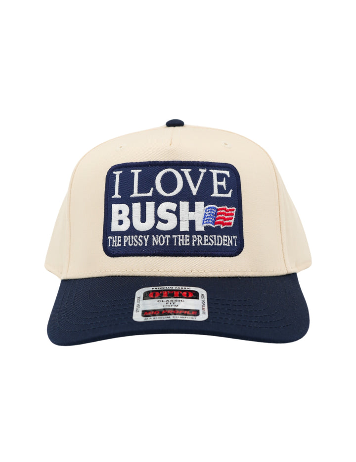 I Love Bush Trucker Hat | Funny Men's Bold Cap