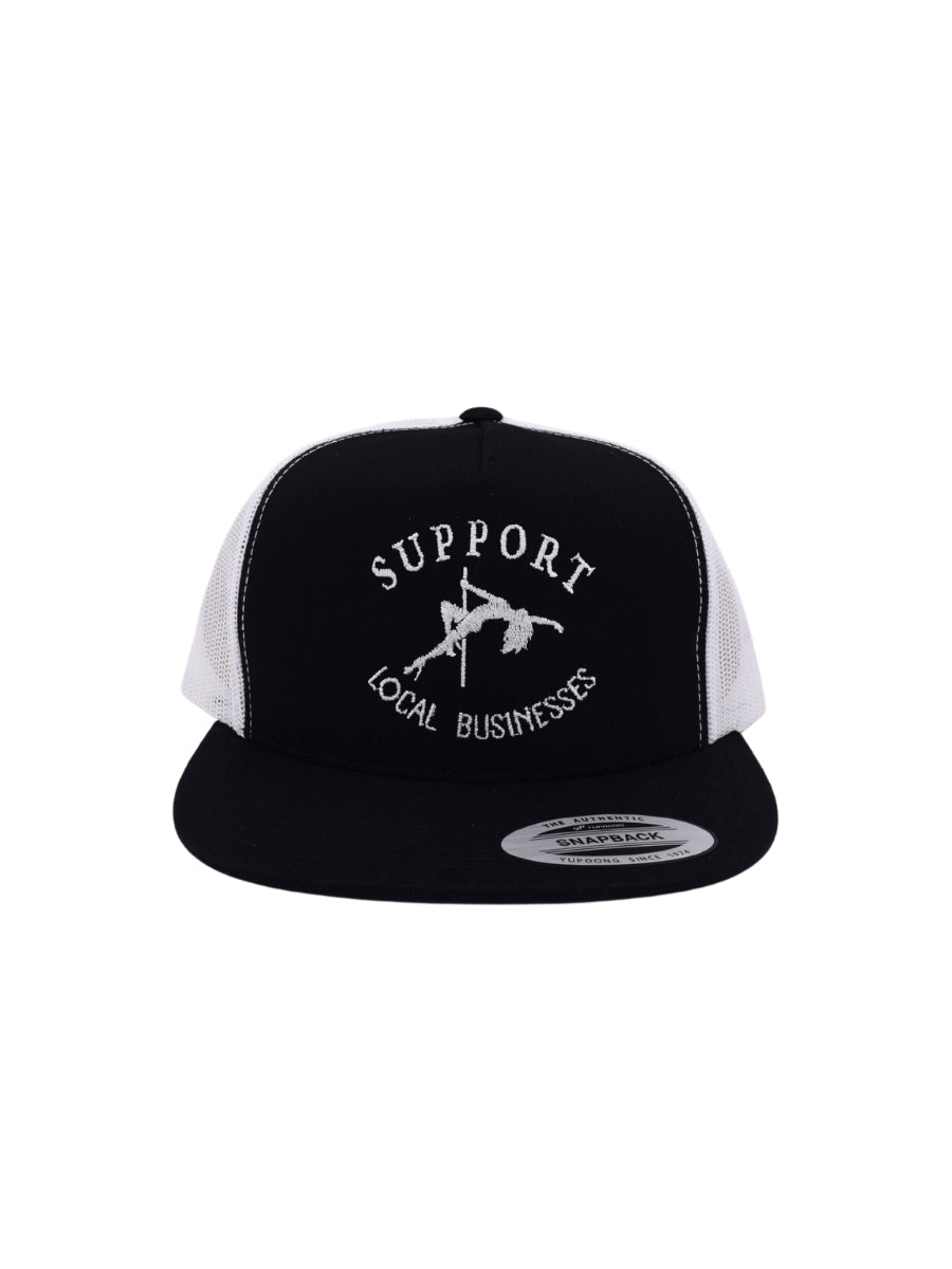 Support Local Businesses Trucker Hat | Funny Strpper Mens Cap