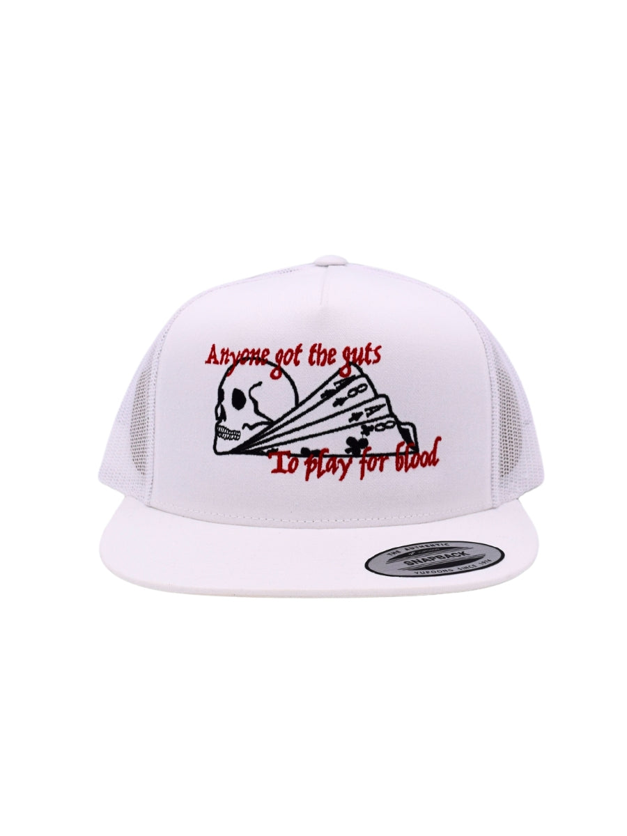 Anyone Have The Guts To Play For Blood Trucker Hat | Poker Movie Val Ringo Cap