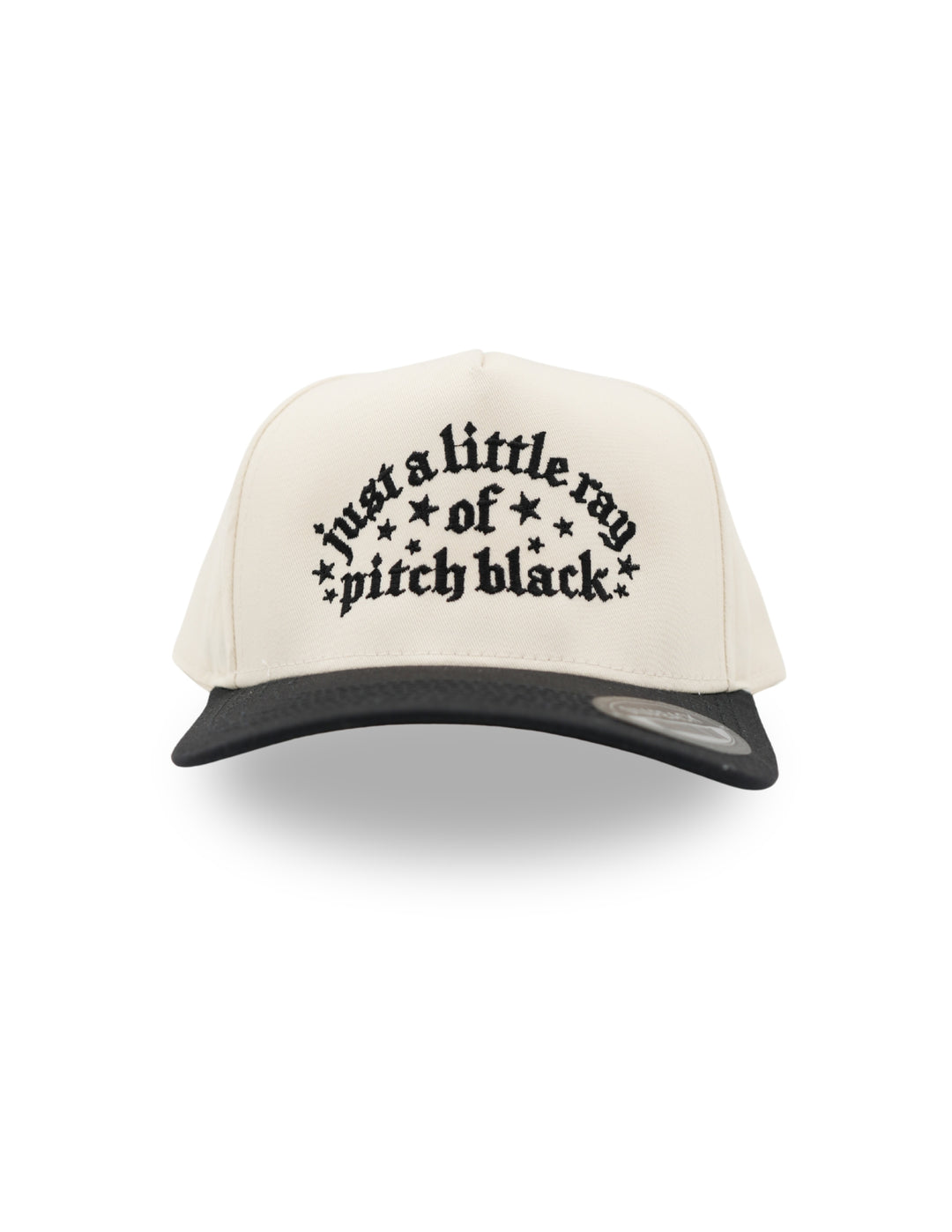 Just a Little Ray of Pitch Black Embroidered Hat