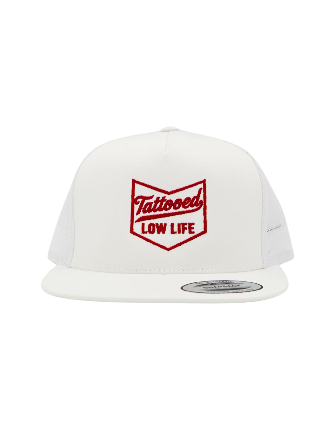 Tattooed Low Life Trucker Hat | Funny Humor Comedy Ink