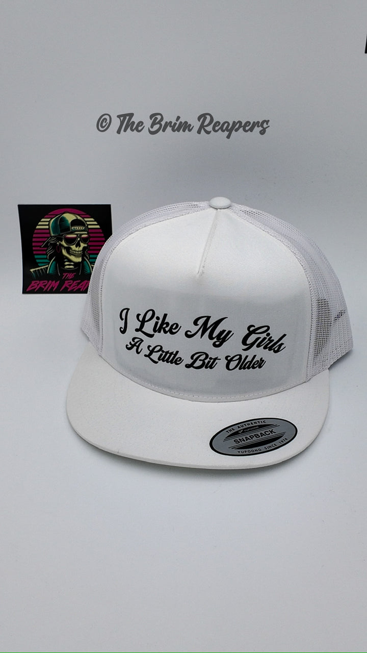 I Like My Girls A Little Bit Older Hat | Music Funny Men's Accessories