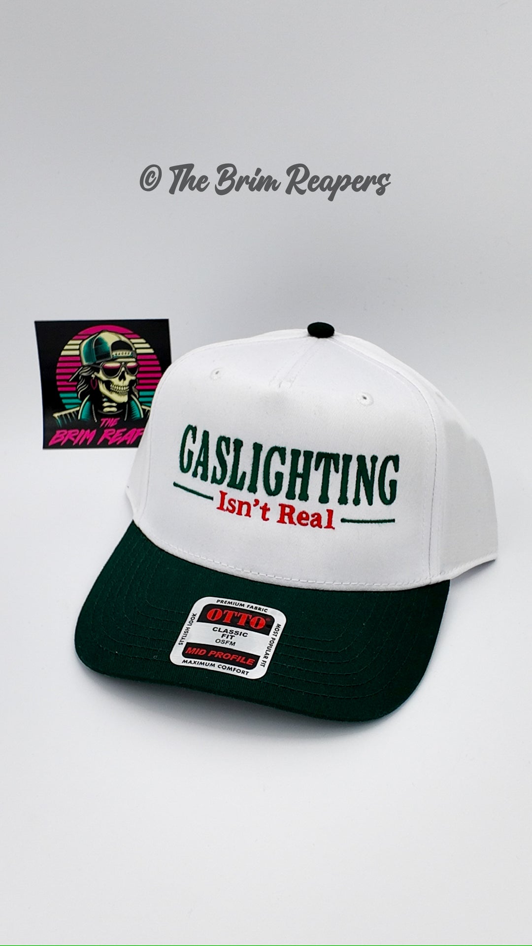 Gaslighting Isn't Real Hat | Funny Comedy Argument Men's Accessories