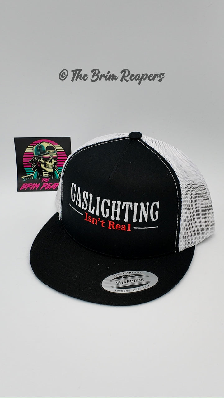 Gaslighting Isn't Real Hat | Funny Comedy Argument Men's Accessories