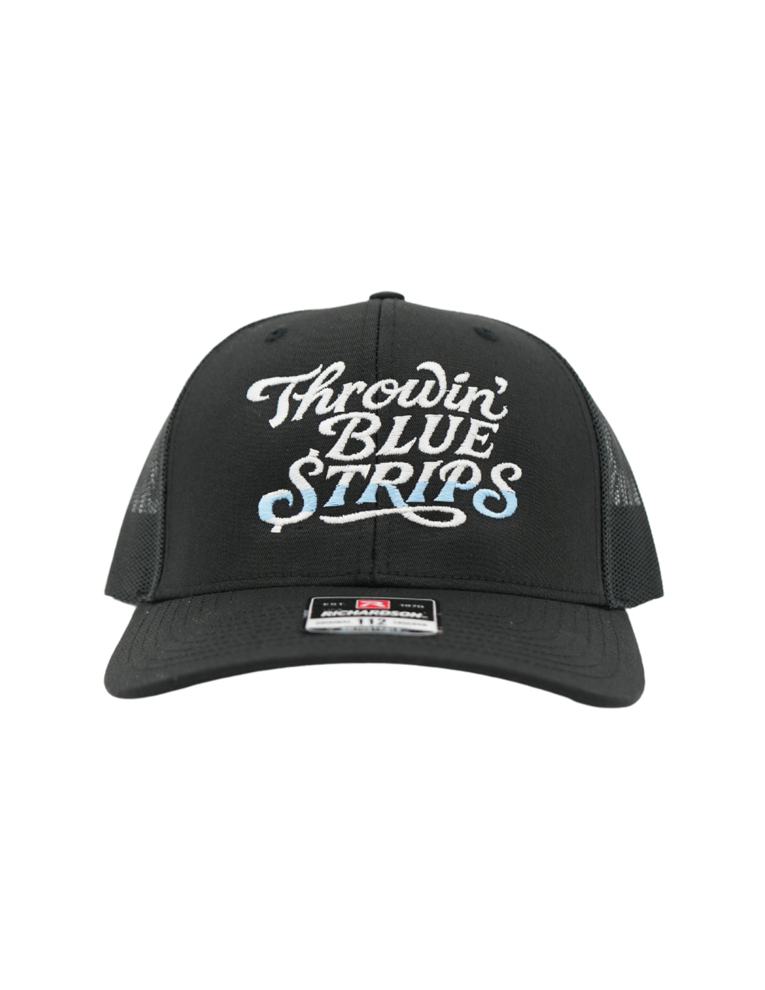 Throwin Blue Strips Embroidered Hat | Country Club Money Funny Hat