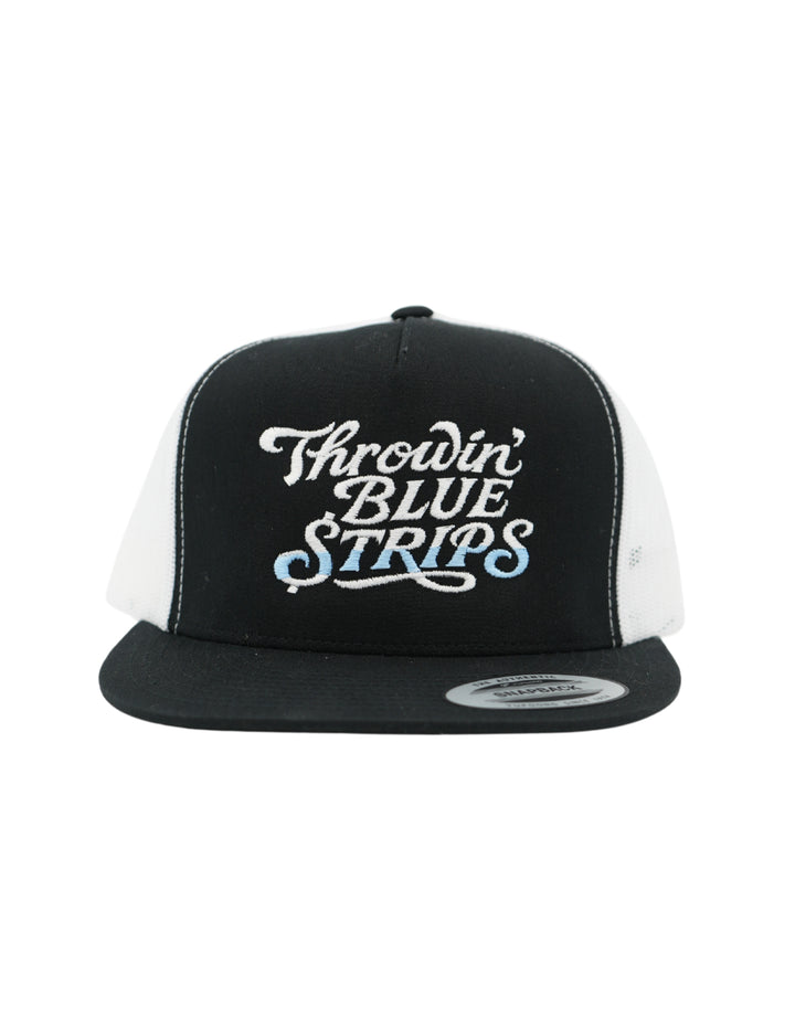 Throwin Blue Strips Embroidered Hat | Country Club Money Funny Hat