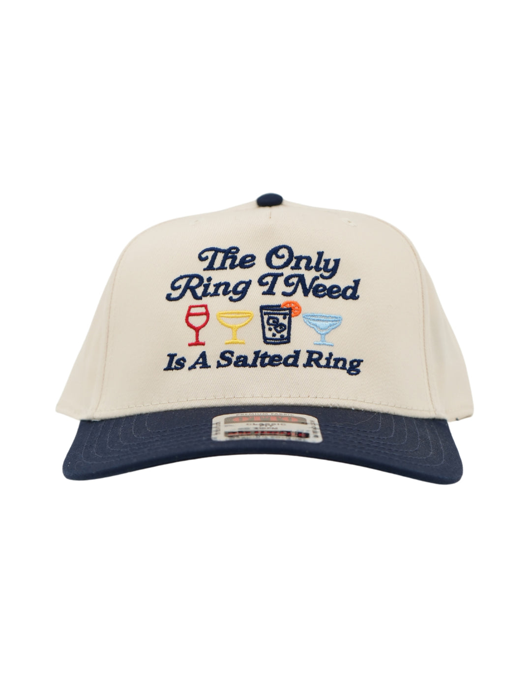 The Only Ring I Need Is A Salted Ring Embroider Hat | Embroidered Trucker Cap for Margarita Lovers