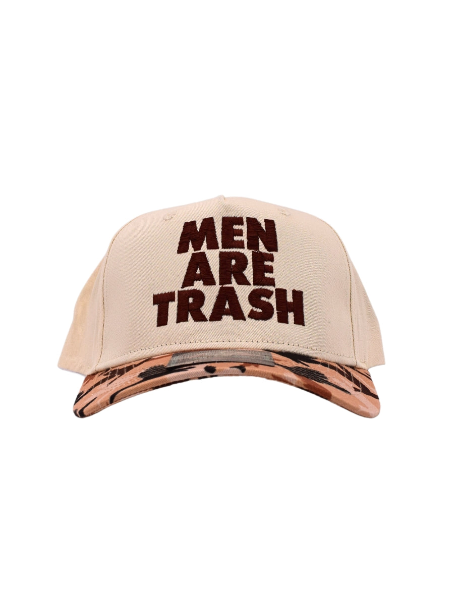 Men Are Trash Hat | Women's Funny Bold Comedic Trucker