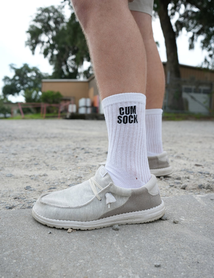 Cum Sock Embroidered Socks