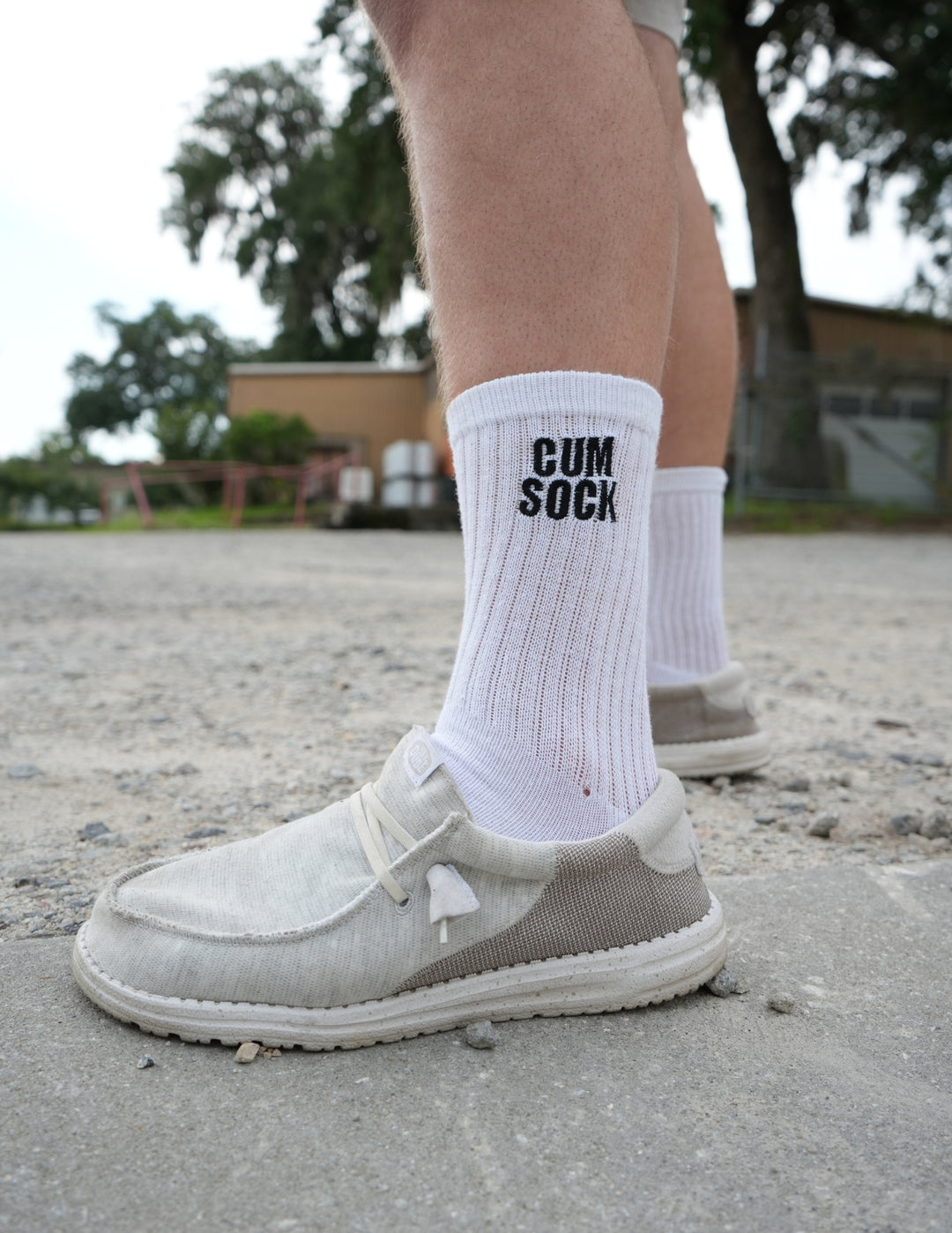 Cum Sock Embroidered Socks