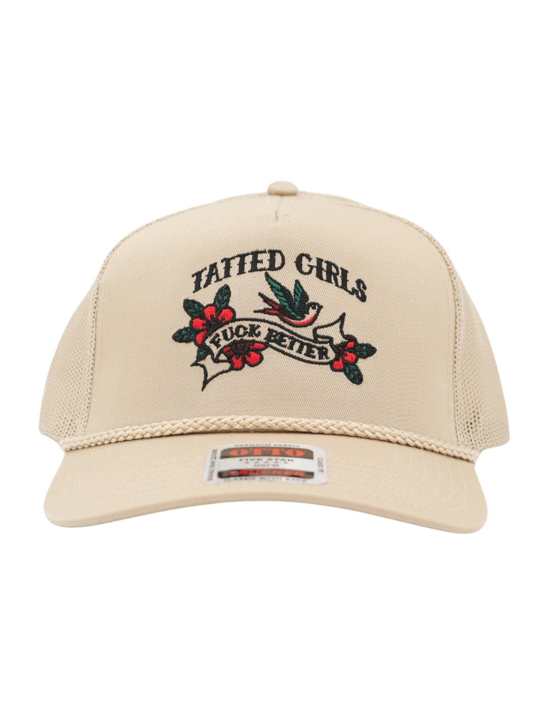 Tatted Girls Fck Better Embroidered Trucker Hat