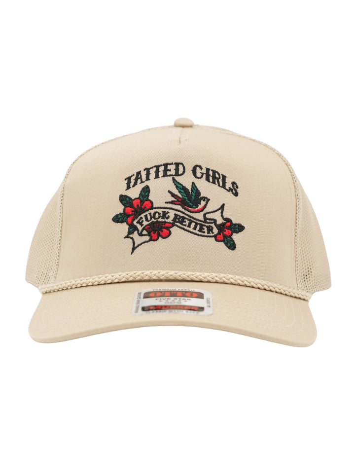 Tatted Girls Fck Better Embroidered Trucker Hat