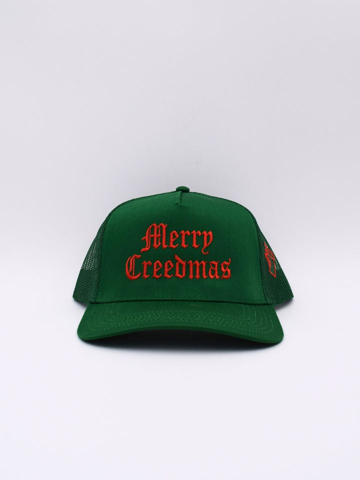 Merry Creedmas Trucker Hat | Music Holidays Christmas Cap