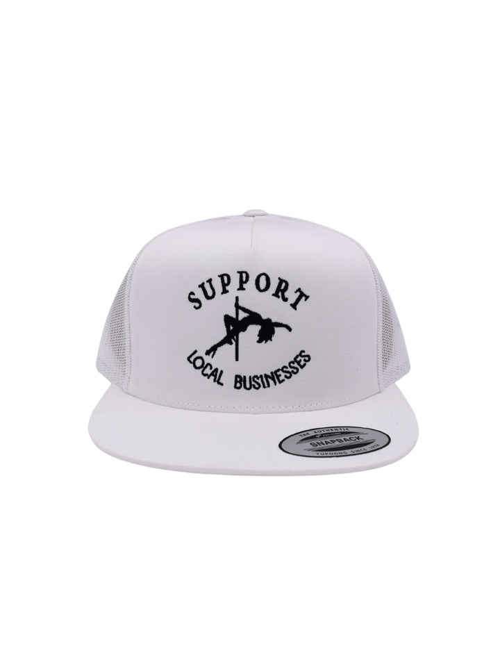 Support Local Businesses Trucker Hat | Funny Strpper Mens Cap