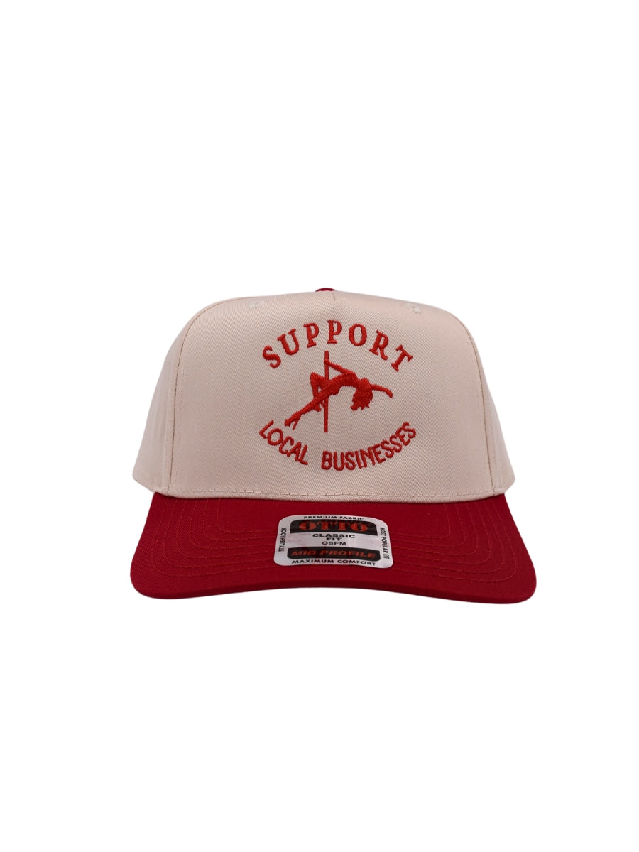 Support Local Businesses Trucker Hat | Funny Strpper Mens Cap