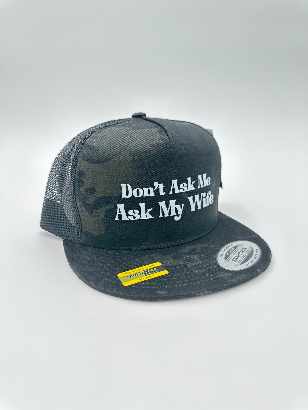 Ask My Wife Printed Hat