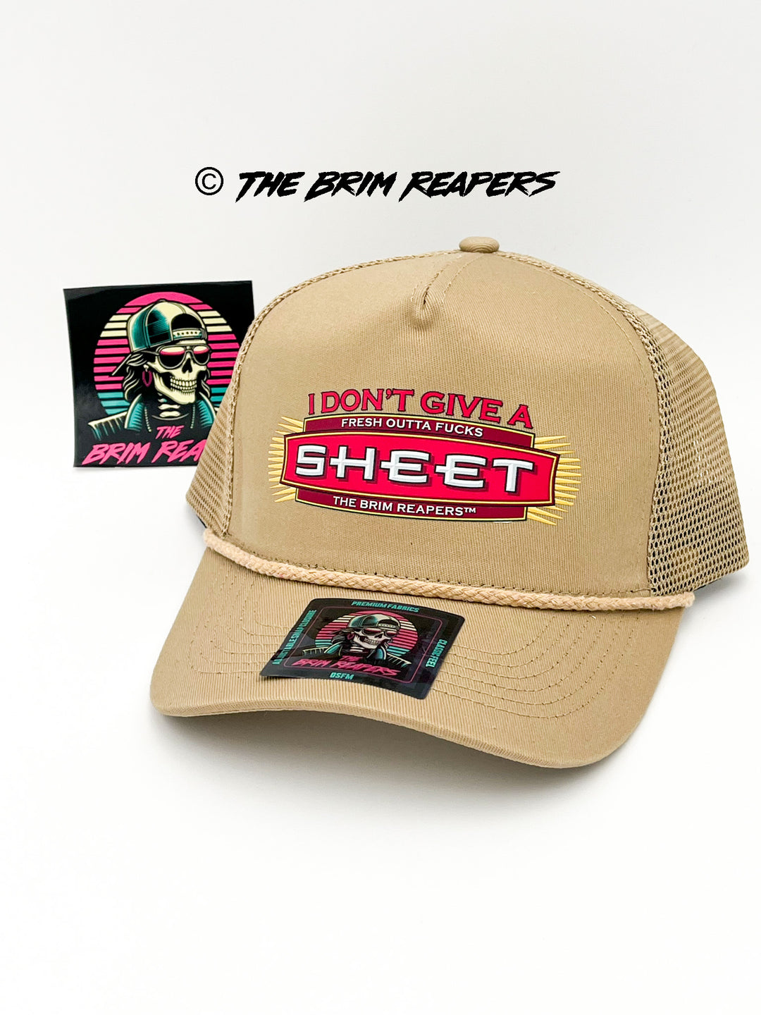 I Don't Give A Sheet Trucker Hat | Funny Gas Station Humor Cap