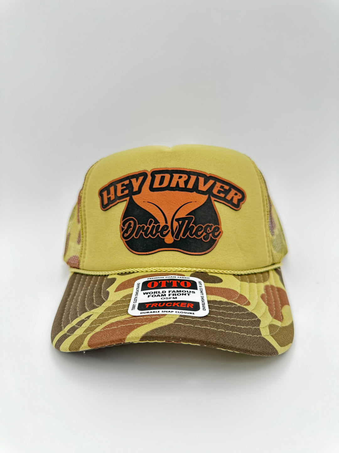 Hey Driver, Drive These Hat | Talladega Knight Ricky Bobby 26 Trucker Flatbill Dad Foam Hat