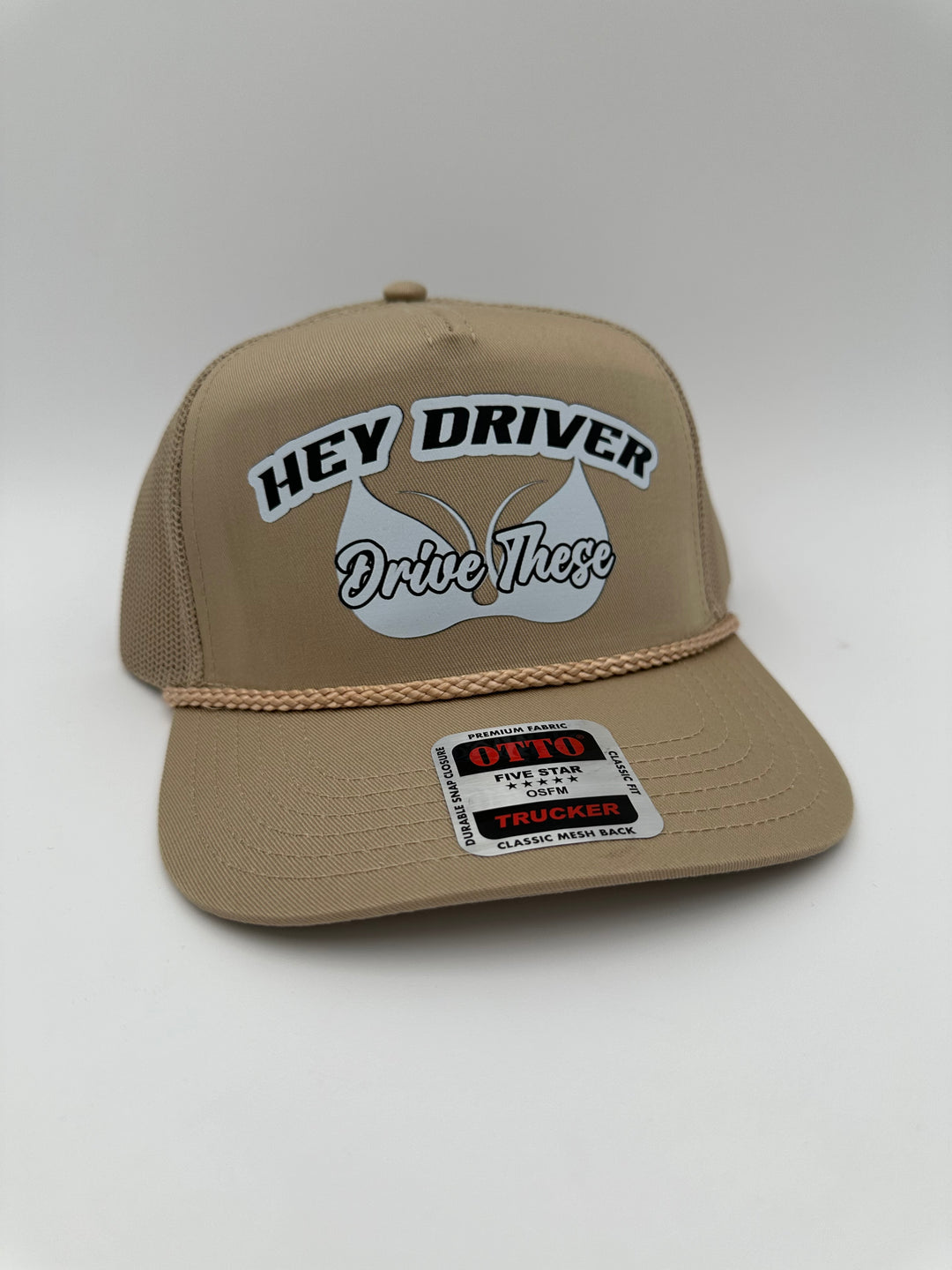 Hey Driver, Drive These Hat | Talladega Knight Ricky Bobby 26 Trucker Flatbill Dad Foam Hat