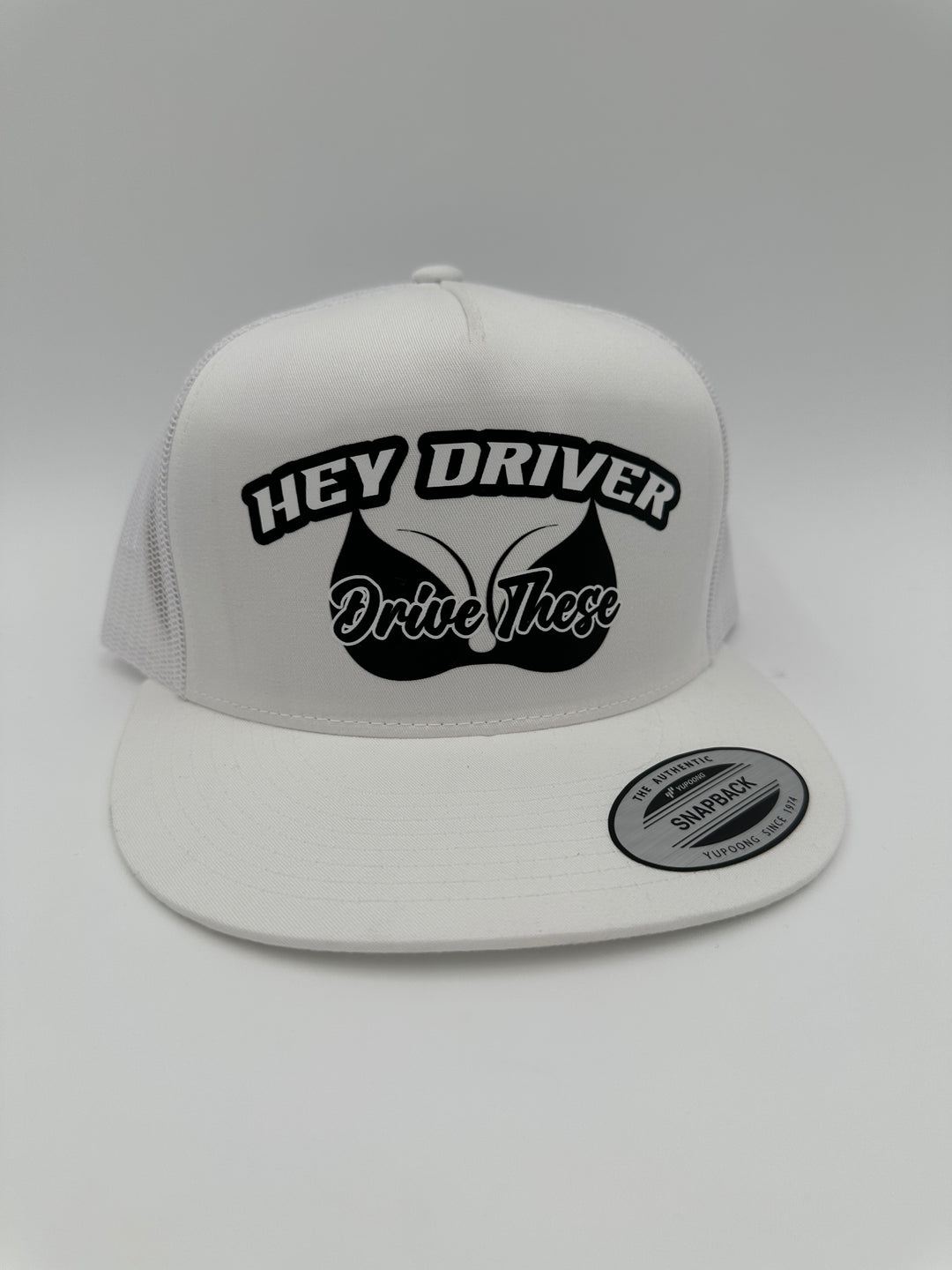 Hey Driver, Drive These Hat | Talladega Knight Ricky Bobby 26 Trucker Flatbill Dad Foam Hat