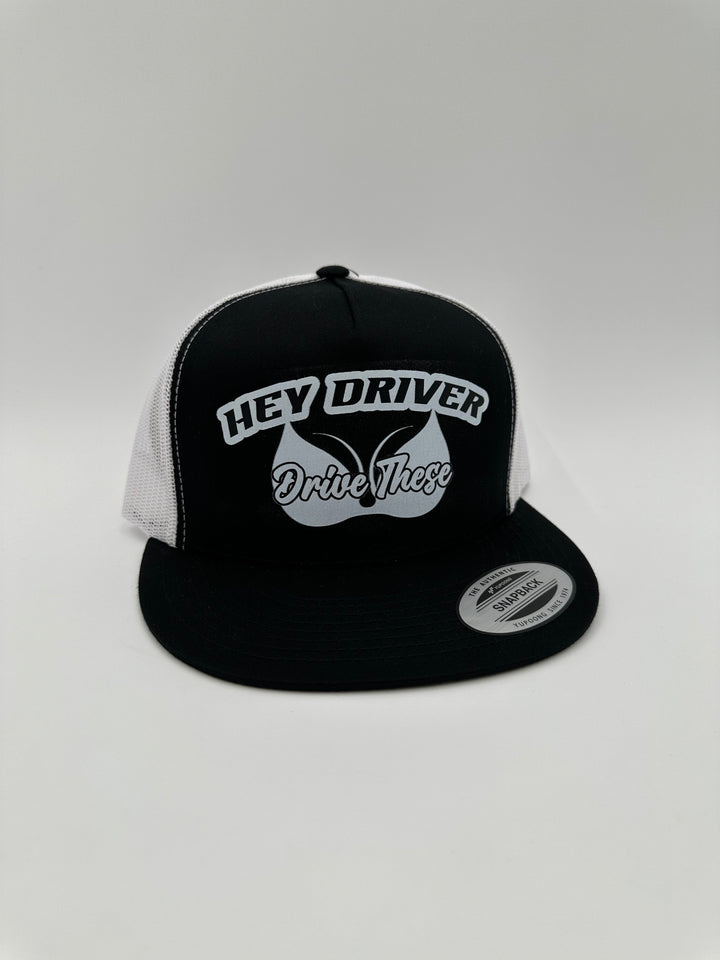 Hey Driver, Drive These Hat | Talladega Knight Ricky Bobby 26 Trucker Flatbill Dad Foam Hat