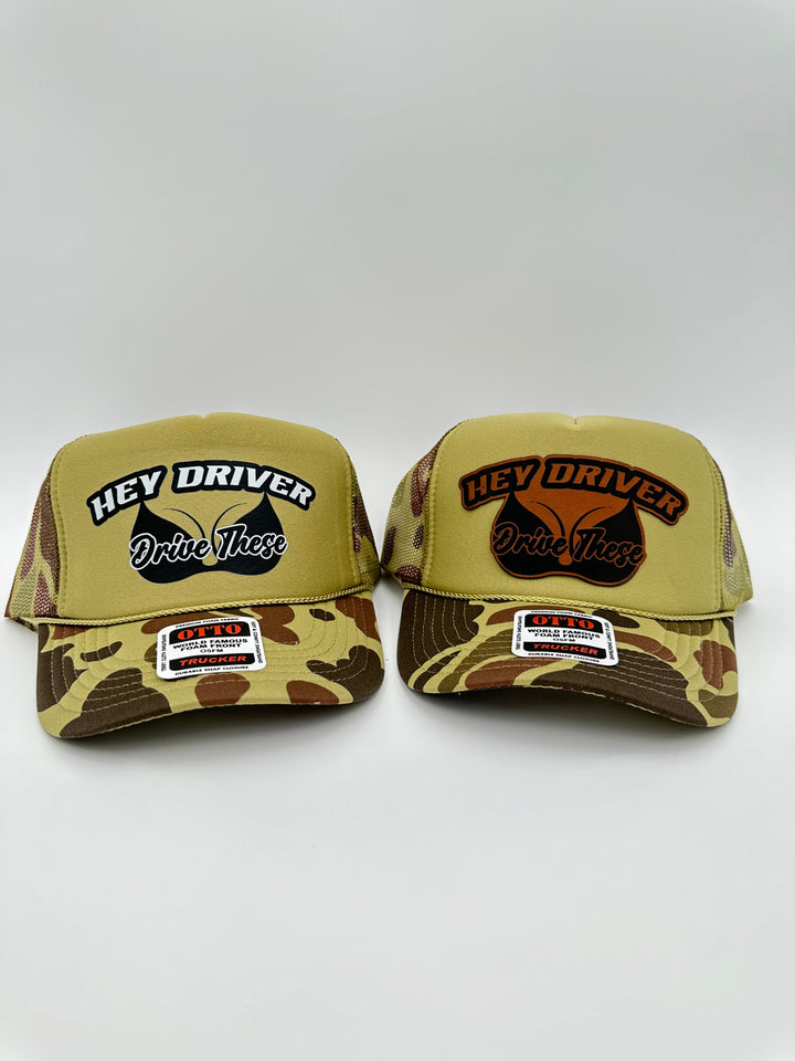 Hey Driver, Drive These Hat | Talladega Knight Ricky Bobby 26 Trucker Flatbill Dad Foam Hat