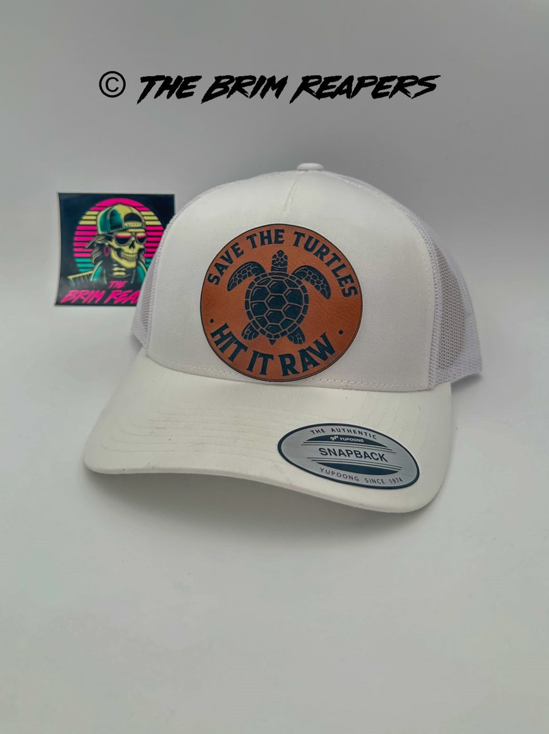 Save The Turtles Hit It Raw Hat | Funny Comedy Plastic Straws Environment