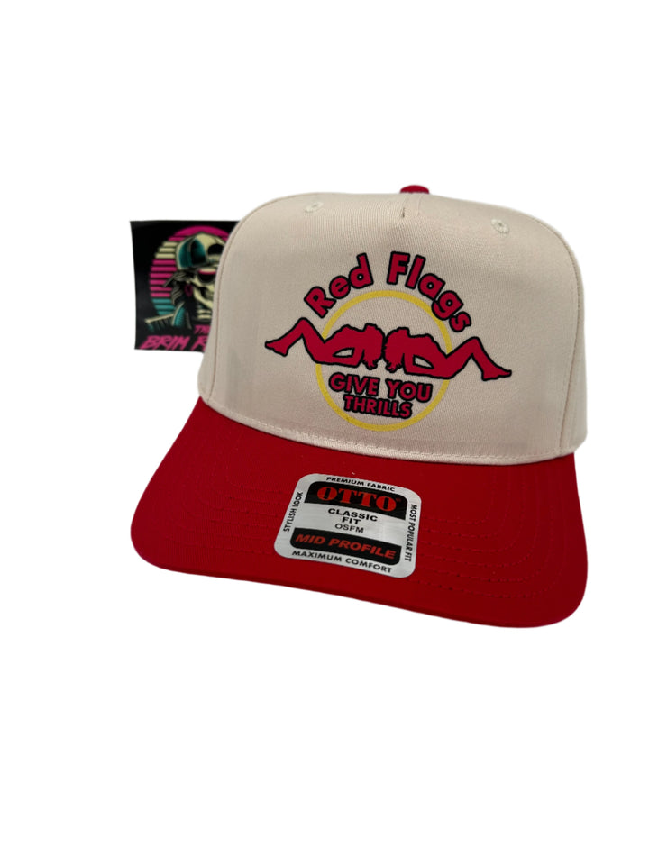 Red Flags Hat | Funny Comedy Mens Womens Accessories