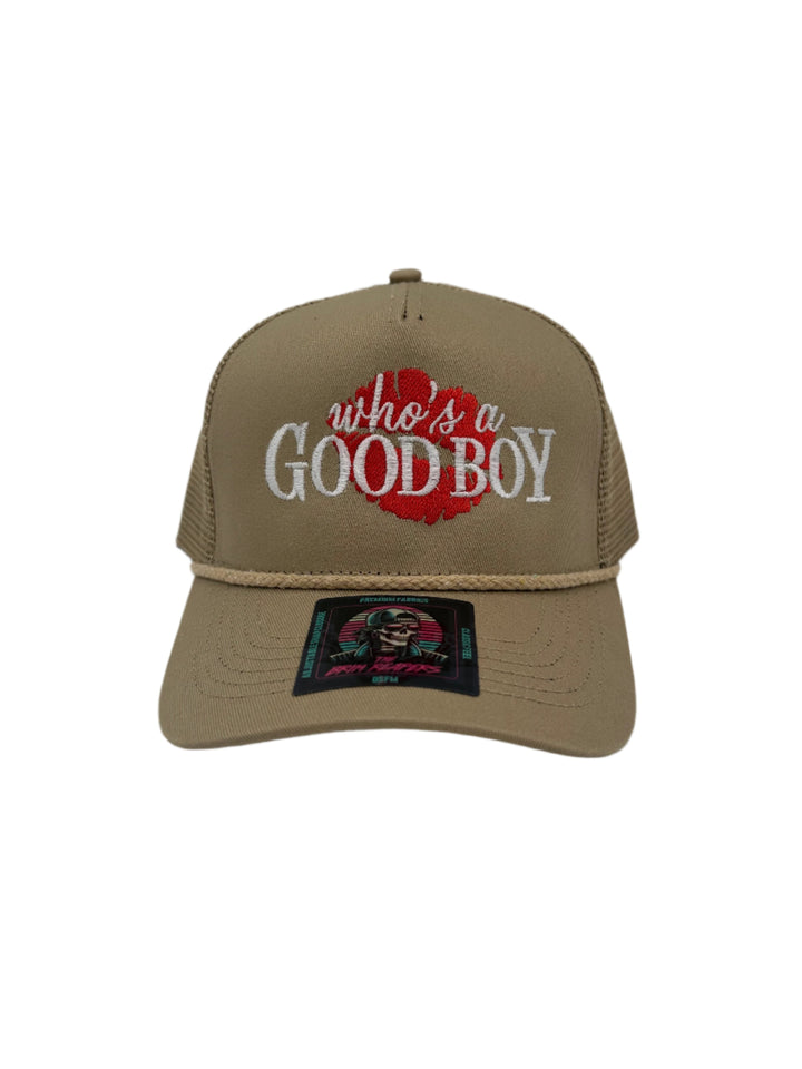 Who's A Good Boy Hat | Women's Accessories Funny Trucker Dad Hat