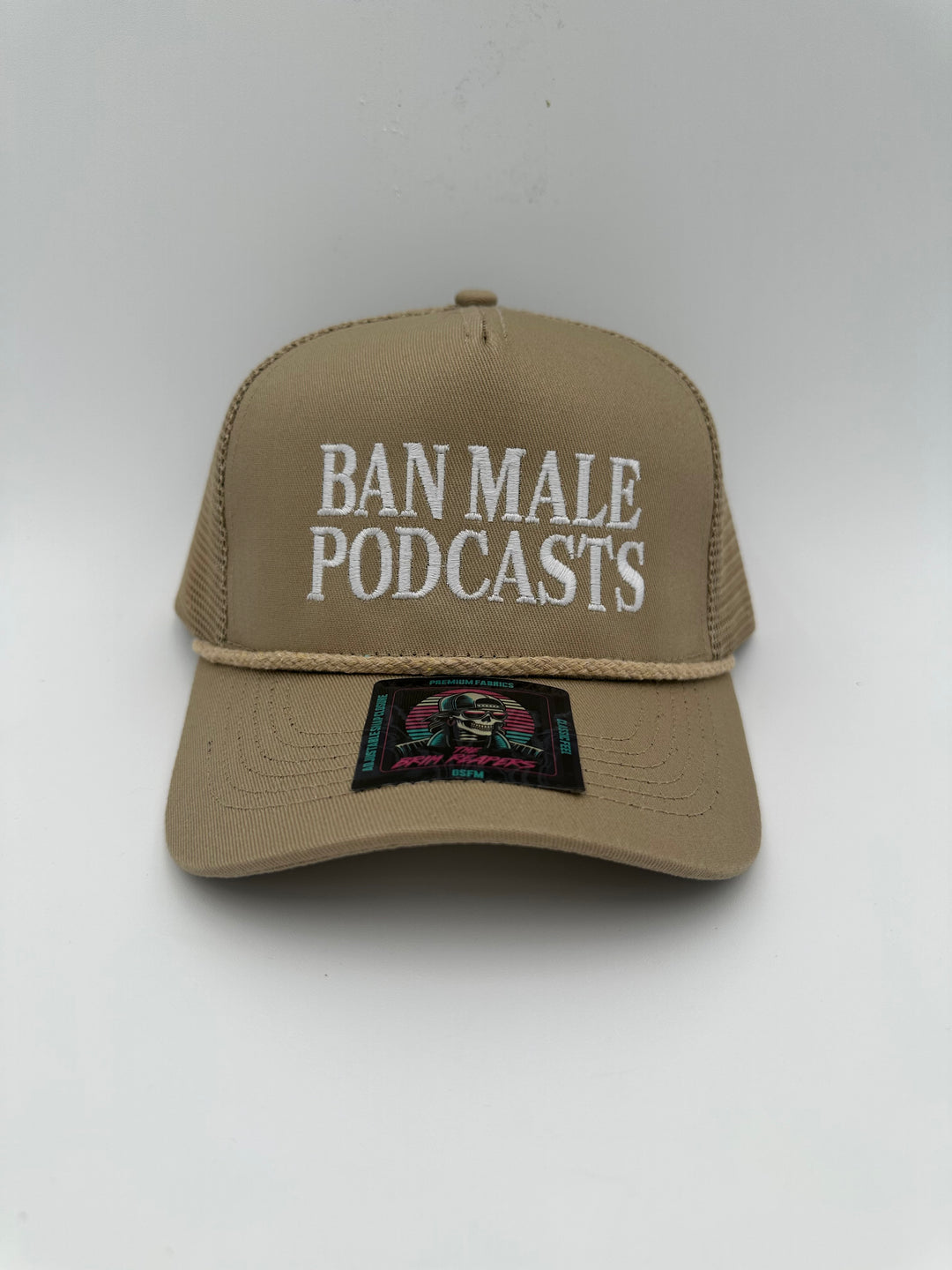 Ban Male Podcast Hat | Funny Comedy Humor Women's Men's Accessories