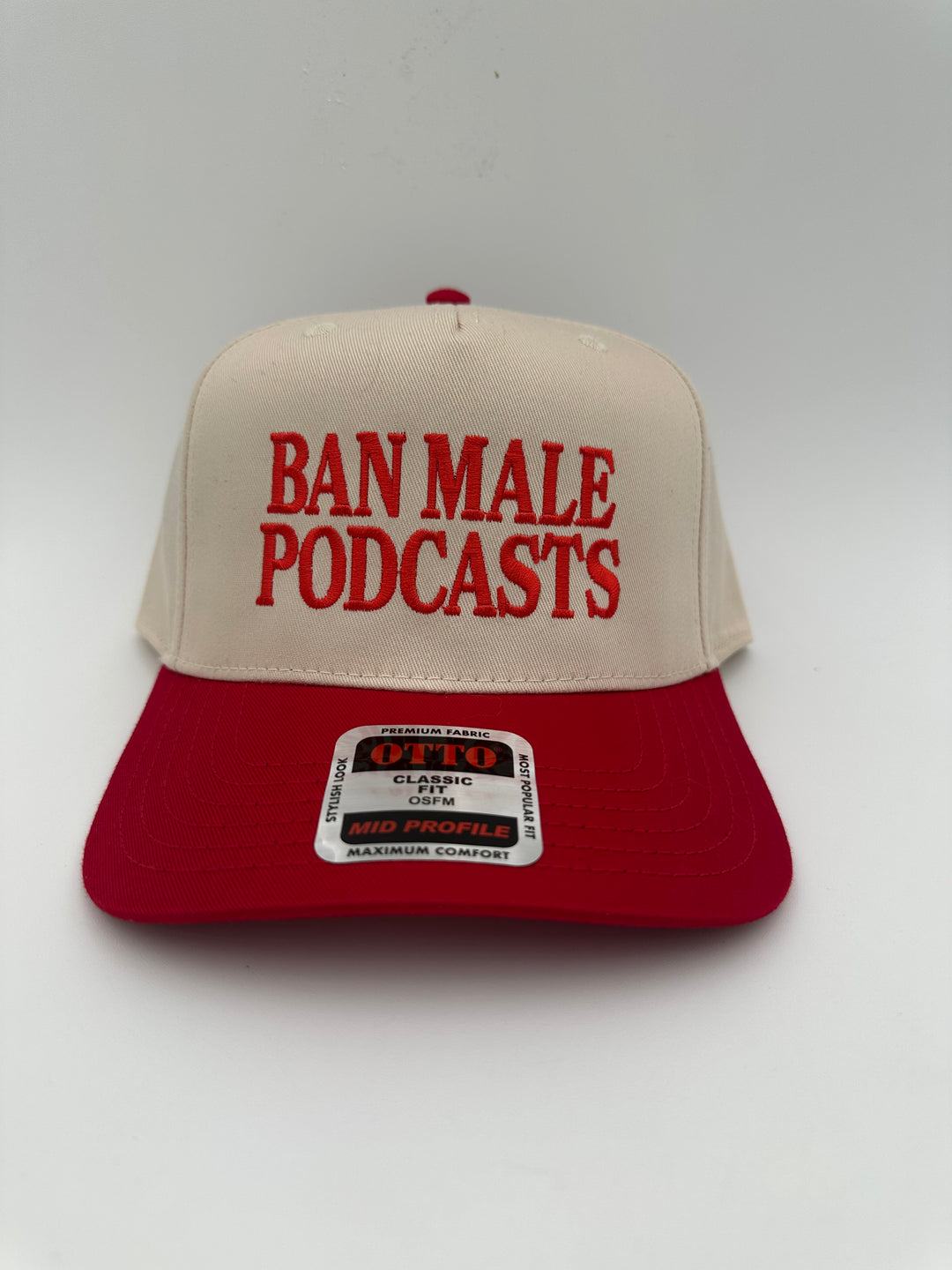 Ban Male Podcast Hat | Funny Comedy Humor Women's Men's Accessories