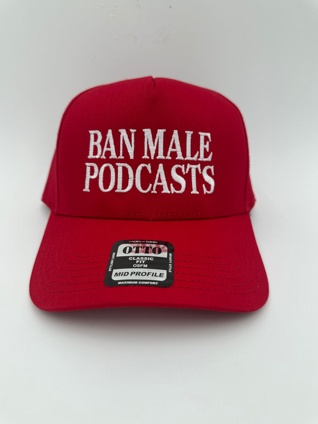 Ban Male Podcast Hat | Funny Comedy Humor Women's Men's Accessories