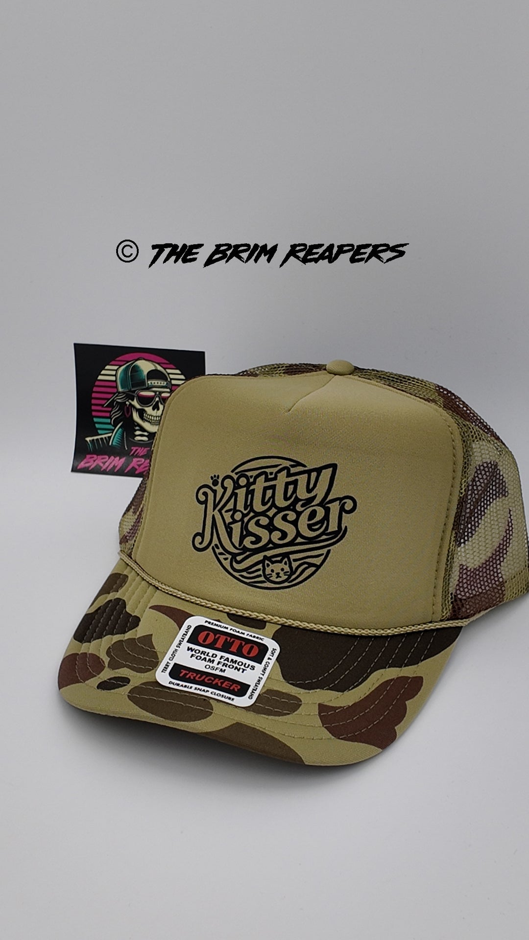 Kitty Kisser Hat | Men's Accessories Trucker Funny Comedy