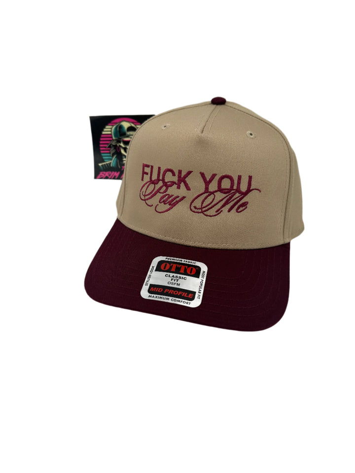 F You Pay Me Hat | Movie Funny Comedy Accessories Hats Flatbill Men Trucker Women