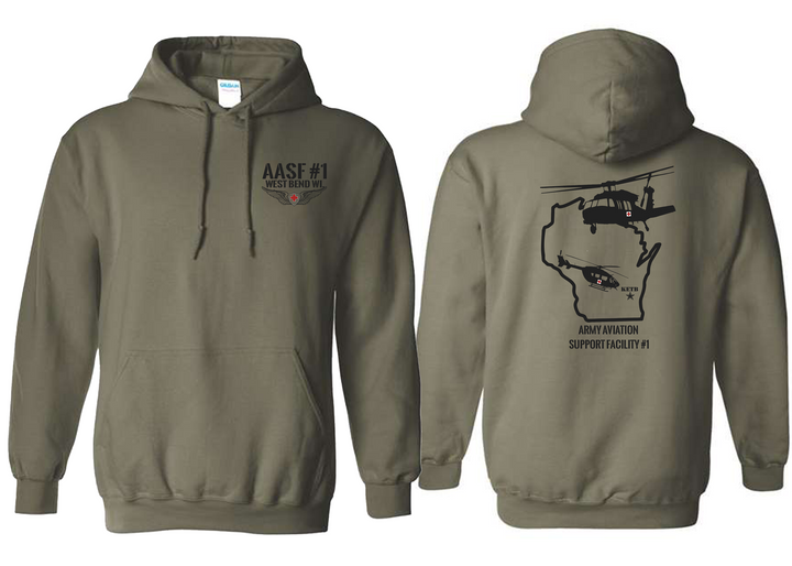 The Brim Reapers Wisconsin National Guard Hoodie Military Green M Argo Dustoff Design